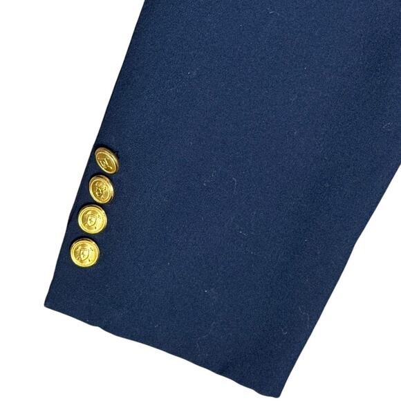 Polo University Club Ralph Lauren Blazer 42R Navy Gold Button Sport Coat‎ Jacket - Picture 5 of 13